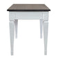 Allyson Park - Writing Desk - Wirebrushed White / Charcoal