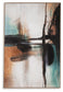 Brunonia - Wall Art - Teal / Orange / Black
