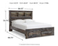 Drystan - Panel Bookcase Bed