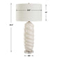 Anneli - Swirl Table Lamp - White