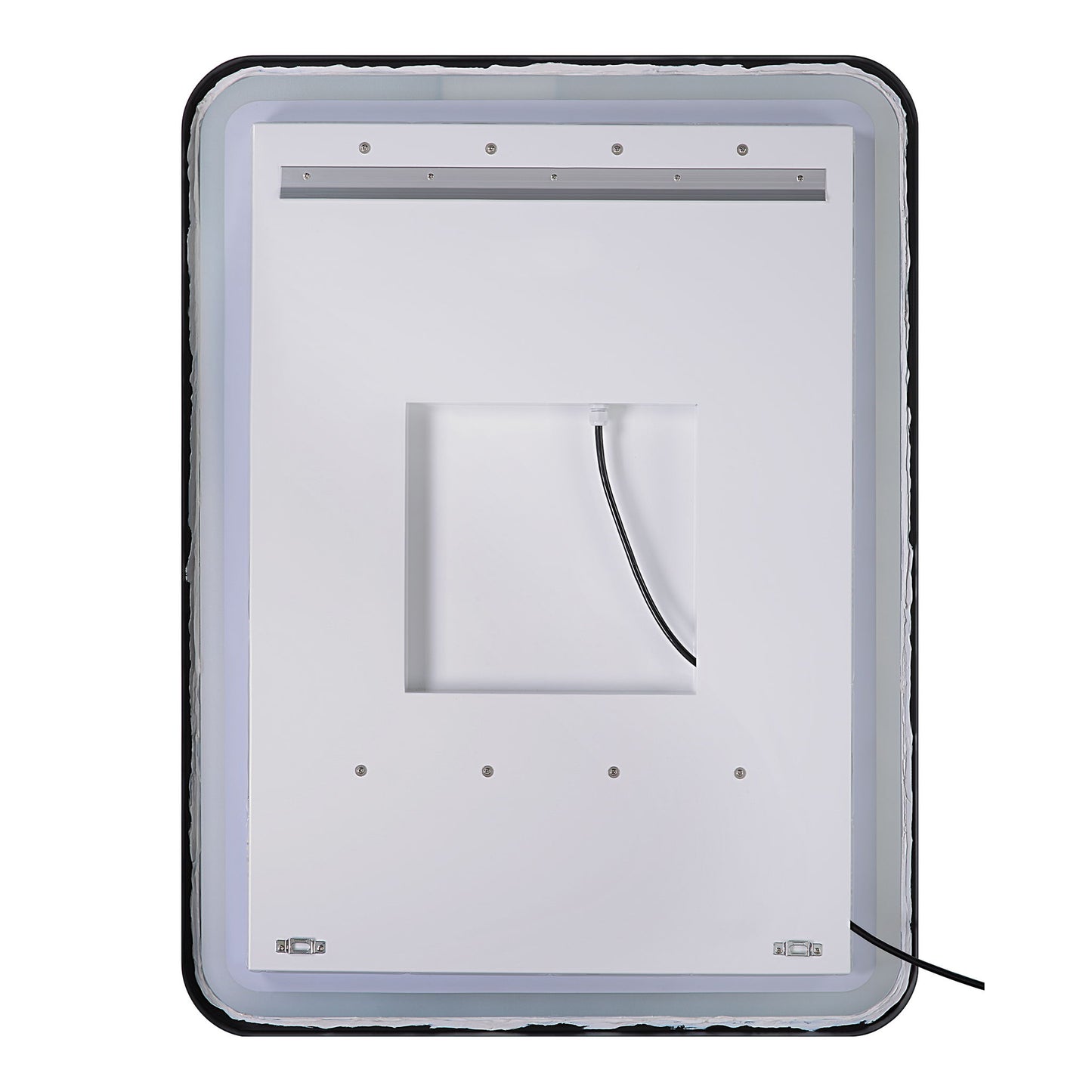 Crofton - Lighted Nickel Vanity Mirror - Gray