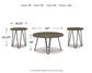 Hadasky - Occasional Table Set (Set of 3) - Brown / Beige