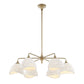 Biddeford - 6 Light Beaded Pendant - White