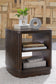 Korestone - Square End Table - Dark Brown