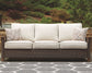 Paradise Trail - Sofa with Cushion - Medium Brown