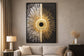 Solar Divide I Hand-Embellished LED Canvas In Frame - Black / White