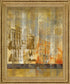 Golden Cityscape - 28" x 34" Framed Wall Art - Gold