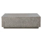 Hesston - Outdoor Concrete Coffee Table - Brown / Gray