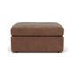 Sky - Fabric Stationary Square Cocktail Ottoman