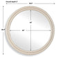 Florian - Warm White Round Mirror - White