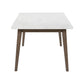Edison - Rectangular Leg Table With Faux Marble Top - Brownstone