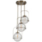 Mimas - 3 Light Cluster Pendant - Gold