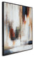 Pigeonford - Wall Art - White / Teal / Gold