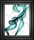 22x26 Teal Ribbons II By Irena Orlov - Light Blue