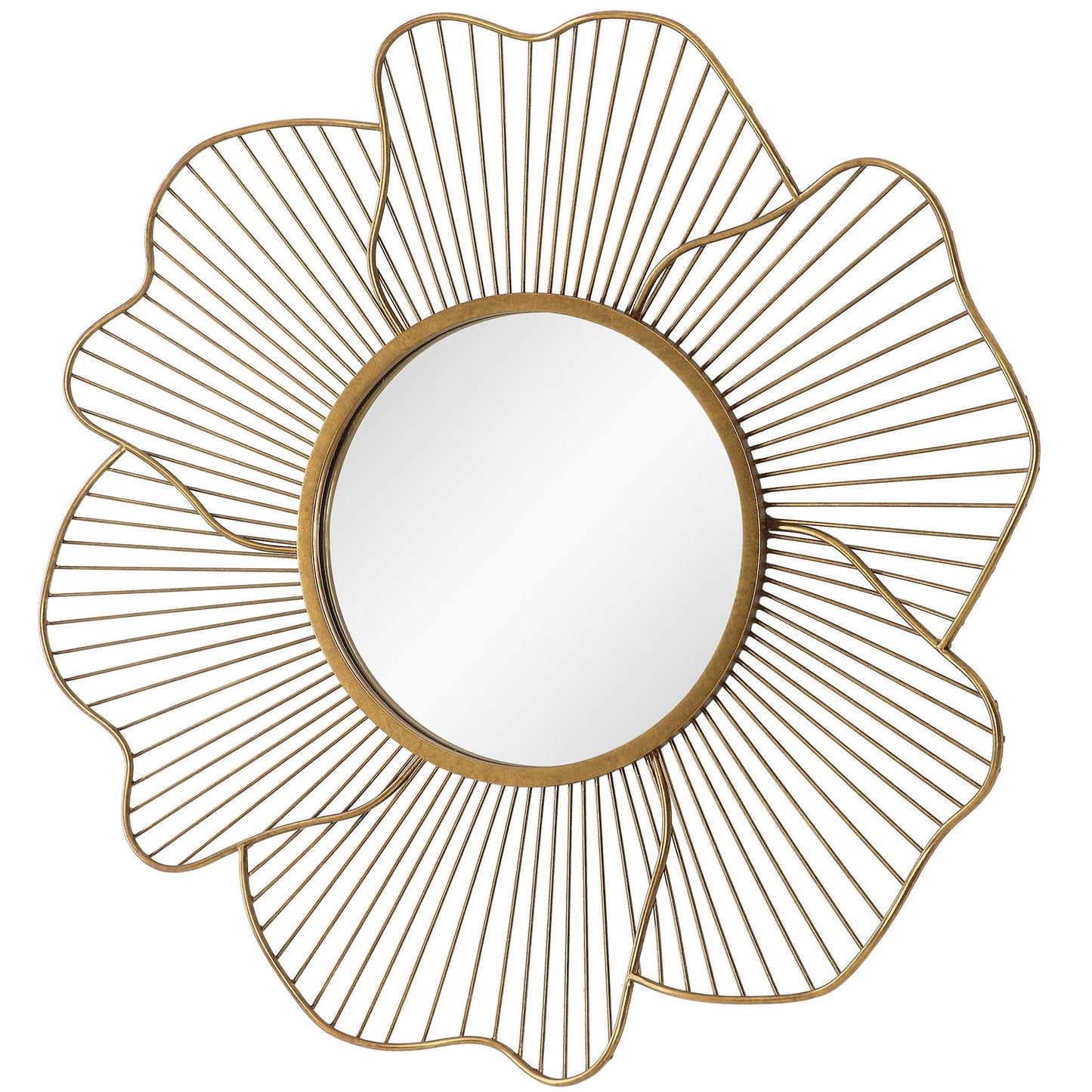 Blossom - Gold Floral Mirror