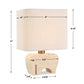 Tusk - Travertine Accent Lamp - Beige