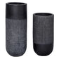 Woven - Shadow Vases (Set of 2) - Black