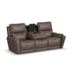 Carter - Power Reclining Sofa With Console & Power Headrests & Lumbar - Cappuccino