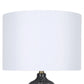 Midnight Weave Art Glass & Metal Table Lamp (Set of 2) - Midnight Weave Art Glass