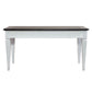 Allyson Park - Writing Desk - Wirebrushed White / Charcoal