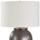 Hawkins - Ribbed Table Lamp - Bronze