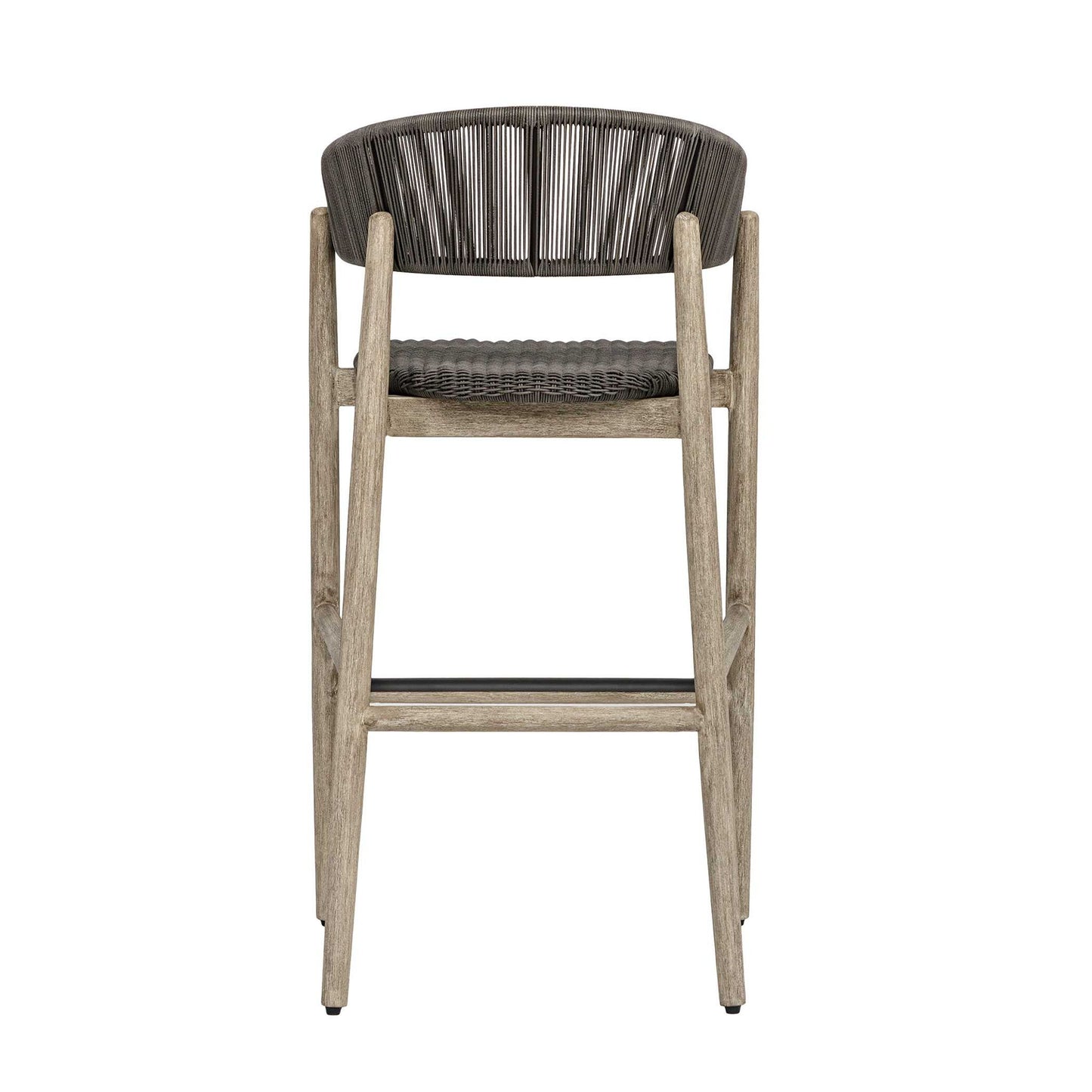 Dermott - Outdoor Bar Stool - Brown / Dark Gray