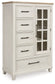 Shaybrock - Door Chest - Antique White / Brown