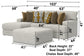 Tori - Sectional With Comfort Coil Seating, Cocktail Ottoman And Accent Pillows Included