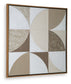 Harelman - Wall Art - Tan / Taupe / White