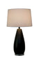 Obsidian Drift Concrete & Crystal Table Lamp (Set of 2) - Black Grain Concrete / Clear Crystal
