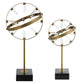 Realm - Spherical Brass Sculptures (Set of 2) - Gold