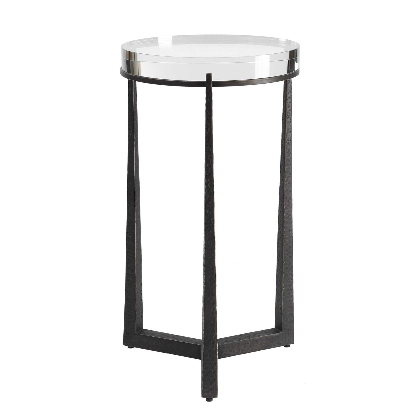 Midas - Round Accent Table - Dark Bronze