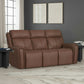 Warren - Power Reclining Sofa With Console, Power Headrest & Lumbar