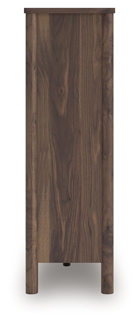 Pamytta - Five Drawer Wide Chest - Brown