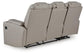 Elevate Edges - Reclining Sofa With Drop Down Table - Coin