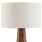 Mccaffrey - Tapered Burl Table Lamp - Woodtone