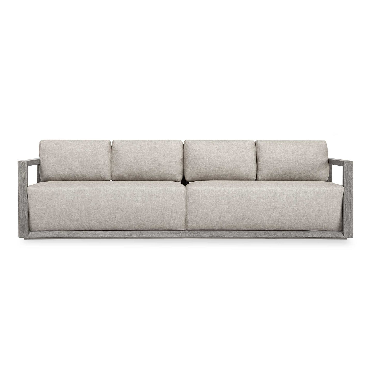 Remsen - Outdoor Large Sofa - Weathered Gray / Dove