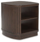 Korestone - Square End Table - Dark Brown