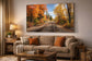 Autumn Passage Tempered Glass - Orange / Gold