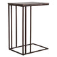 Theodore - Travertine Accent Table - Dark Brown