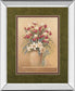 Classic Petal Il By Gloria Eriksen - Mirror Framed Print Wall Art - Red
