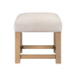 Corso - Upholstered Console Stool - Natural & Concrete