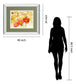 My Iceland Plot I By Novak - Mirror Framed Print Wall Art - Green
