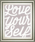 Positivity VIII By Laura Marshall - Framed Print Wall Art - Gray