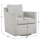 Tisdell - Swivel/Glider Chair - Cream
