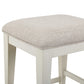 Berkley Square - Upholstered Console Stool - Linen & Khaki