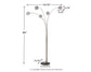 Winter - Metal Arc Lamp  - Silver Finish