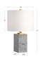 Drexel - Concrete Block Lamp - Gray