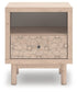 Arloster - One Drawer Night Stand - Tan