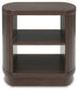 Korestone - Square End Table - Dark Brown